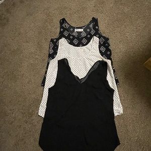 Bundle of 3 Tank Tops, Faded Glory, Time Tru, and Leo&Rosi, Sz, all medium